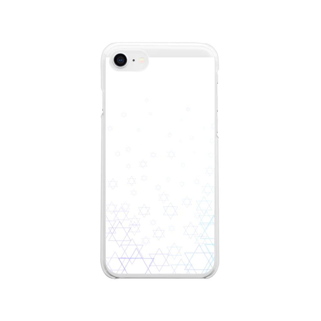 おやすみのほしグラデ Clear Smartphone Case