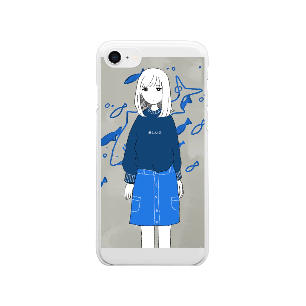 泳(ei)の青 Clear Smartphone Case