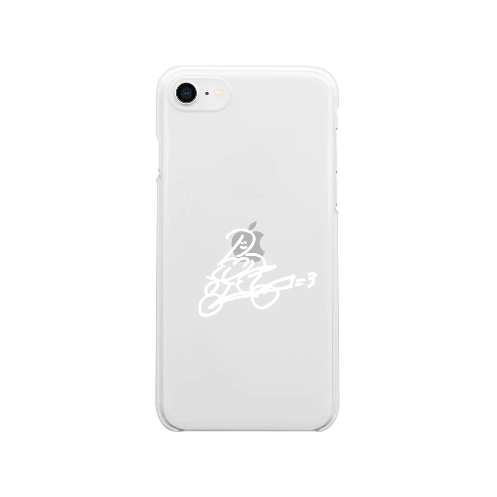 CherryBoysのバイクボーイwhite Clear Smartphone Case