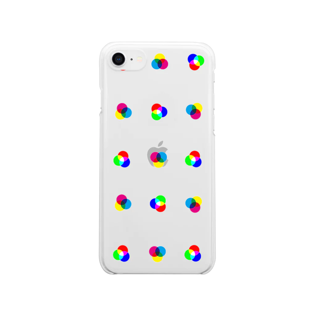 右ねじのprimary colors Clear Smartphone Case