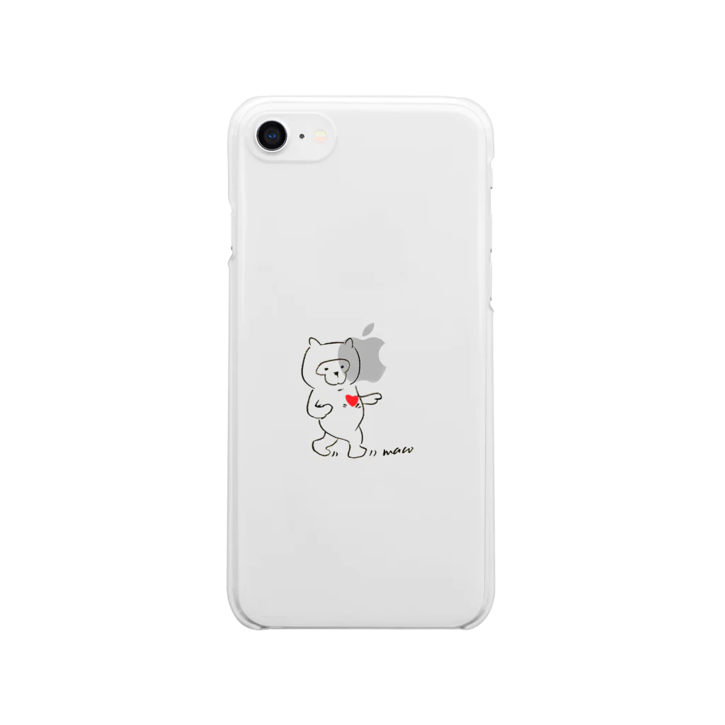 Maco's Gallery Shopのむーんうぉーく〜 Clear Smartphone Case