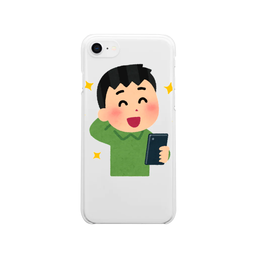 portemoのフリー画像くん Clear Smartphone Case