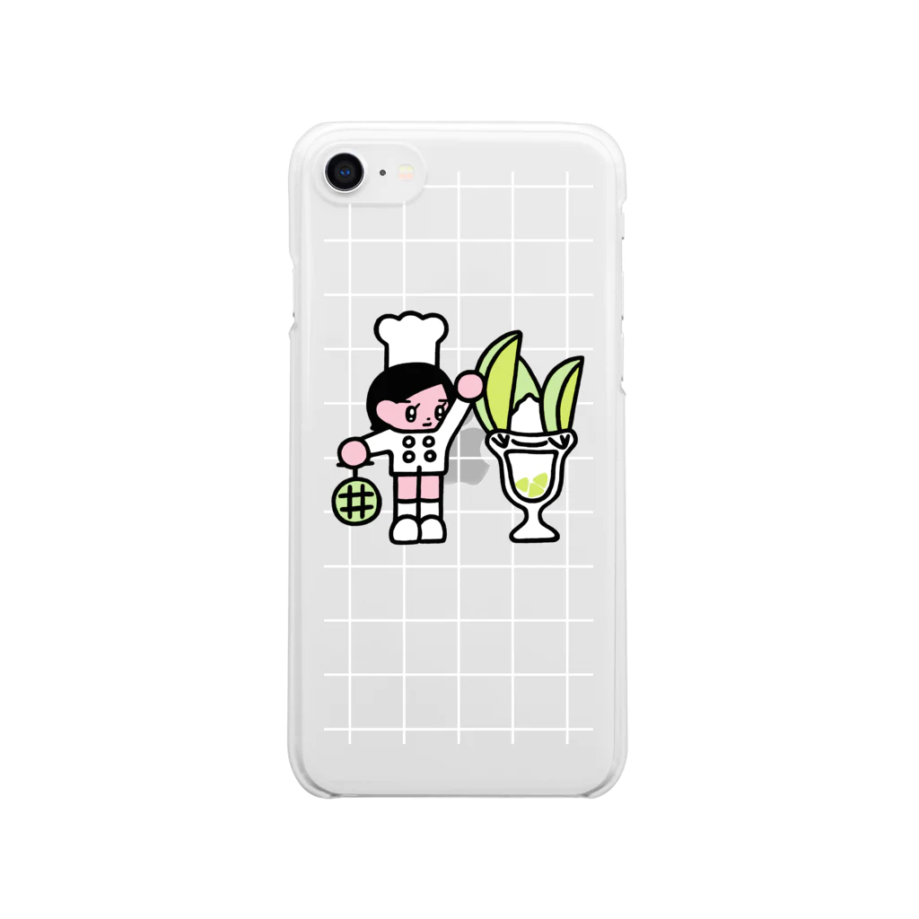 モニョチタポミチのメロンパフェ職人 Clear Smartphone Case