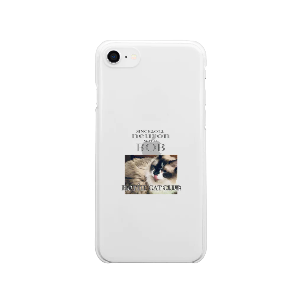 にゅうろんのHOTTIE CAT CLUB 〜BOB〜 Clear Smartphone Case