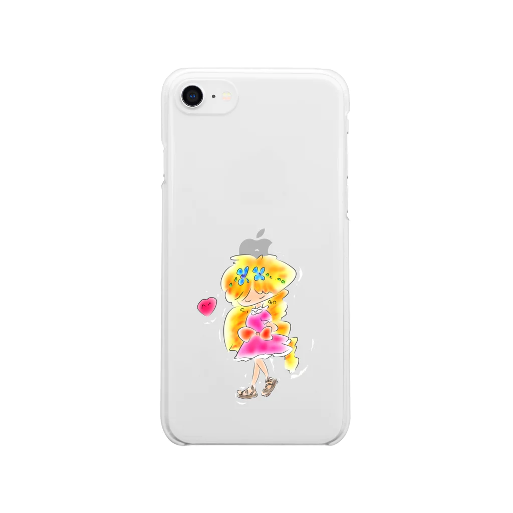 タカの金髪の女の子 Clear Smartphone Case