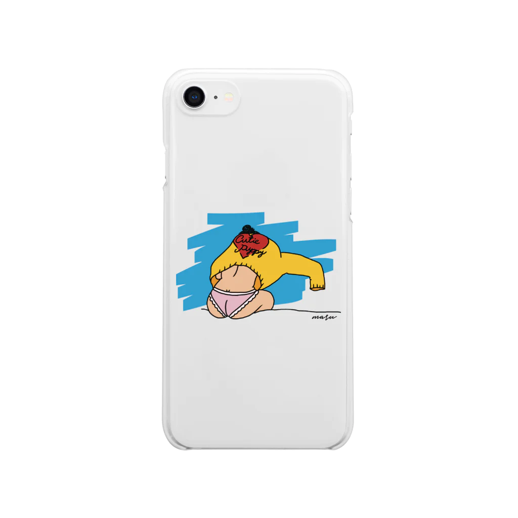 まんまるのおしりちゃん Clear Smartphone Case