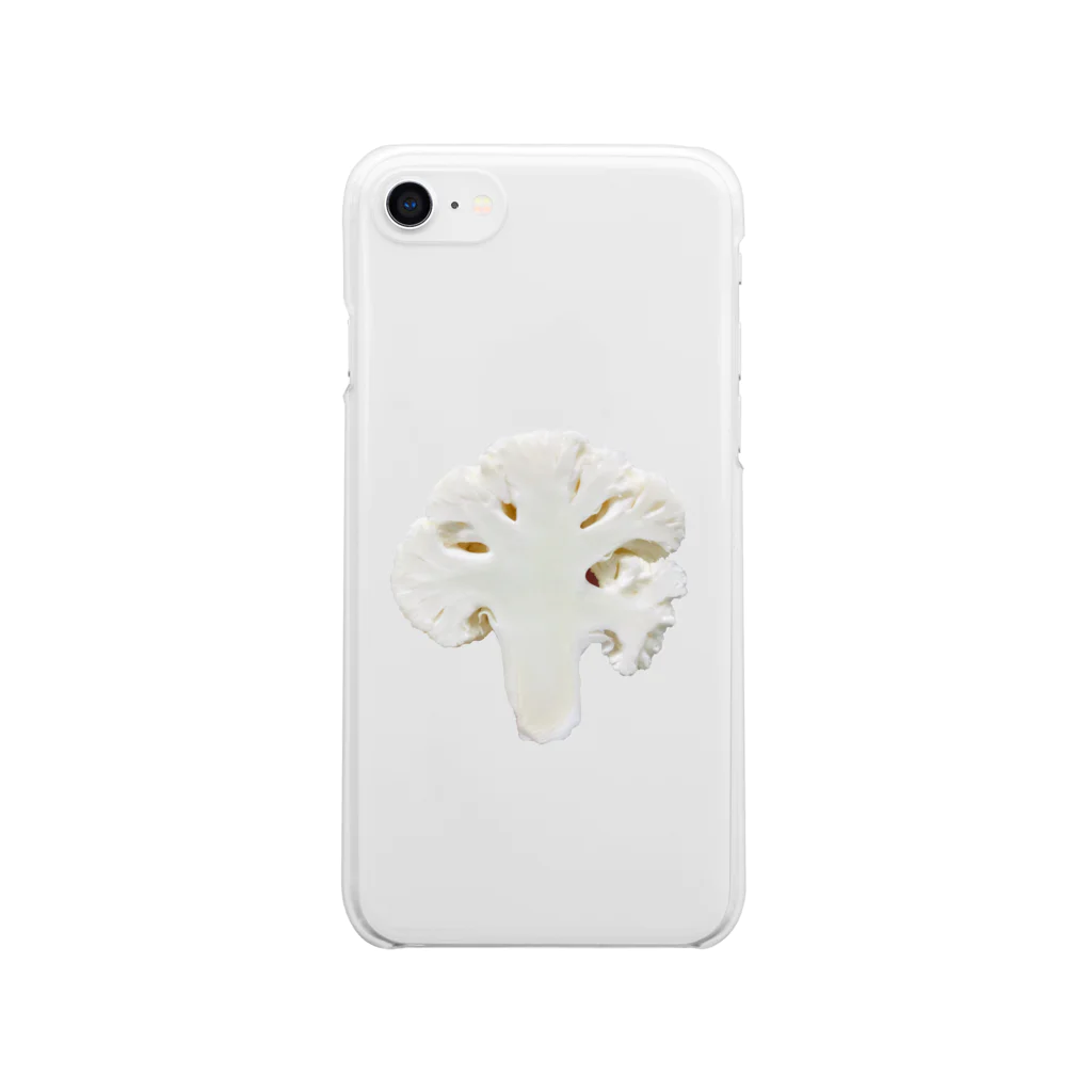 chi_cchiの素材の断面・カリフラワー Clear Smartphone Case