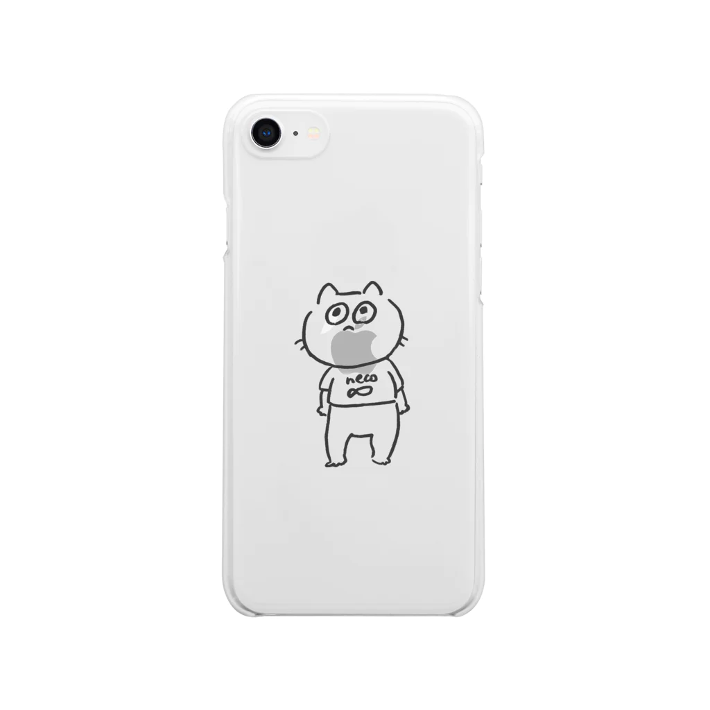 あkrのねこ君が見てるよ Clear Smartphone Case