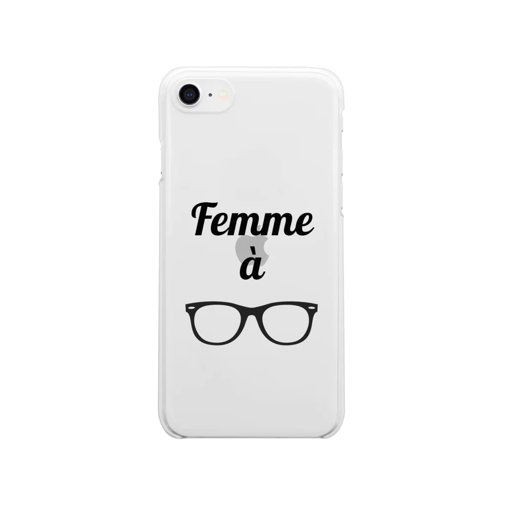 トップモデルショップのFemme a / メガネの女 Clear Smartphone Case