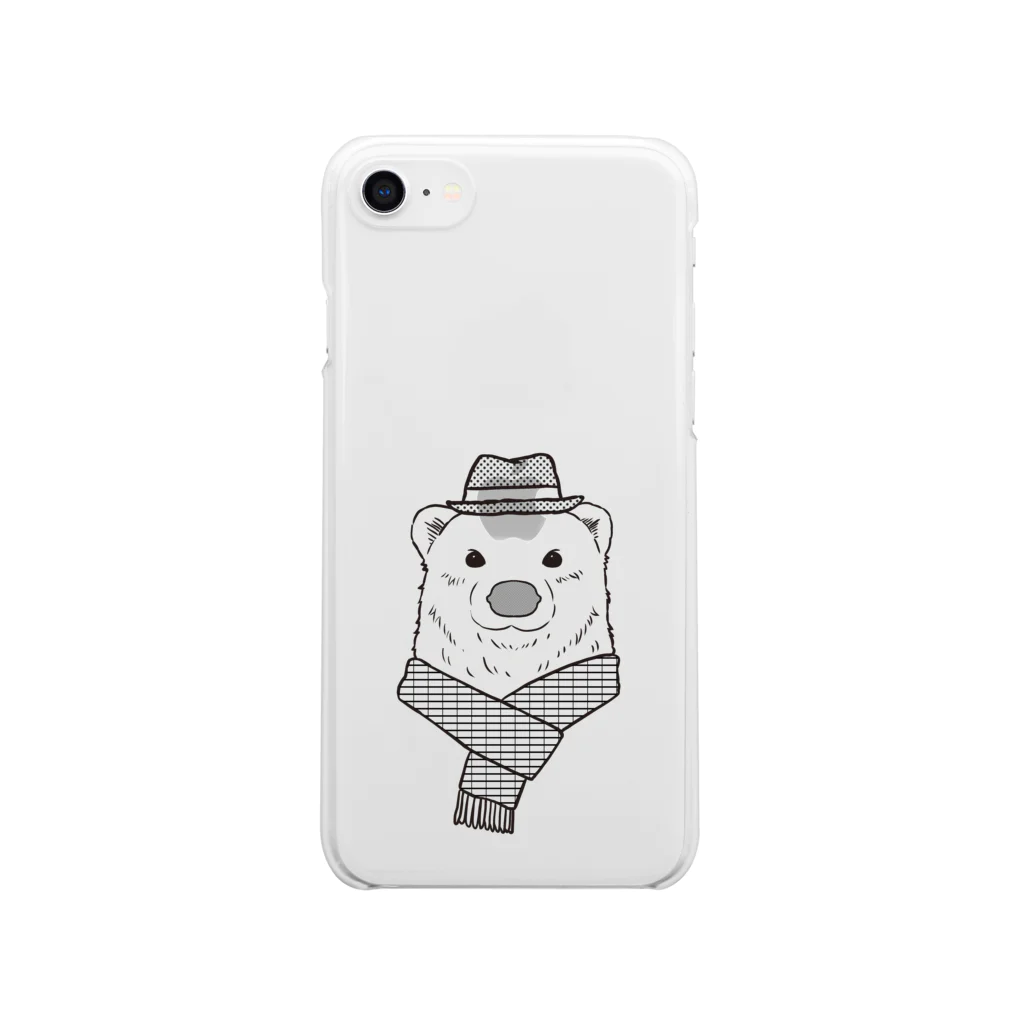 ポヘっクスのpolar bear Clear Smartphone Case