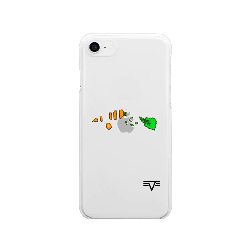 JudeHelix（☠ユダヘリックス☣）の病んでるうさぎちゃんのニンジン🥕 Clear Smartphone Case