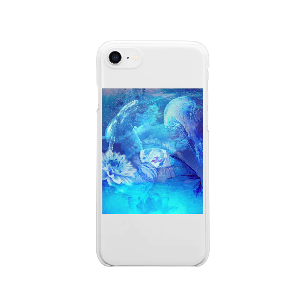 清凛涼水の夏。私の目に映るもの。「儚」 Clear Smartphone Case