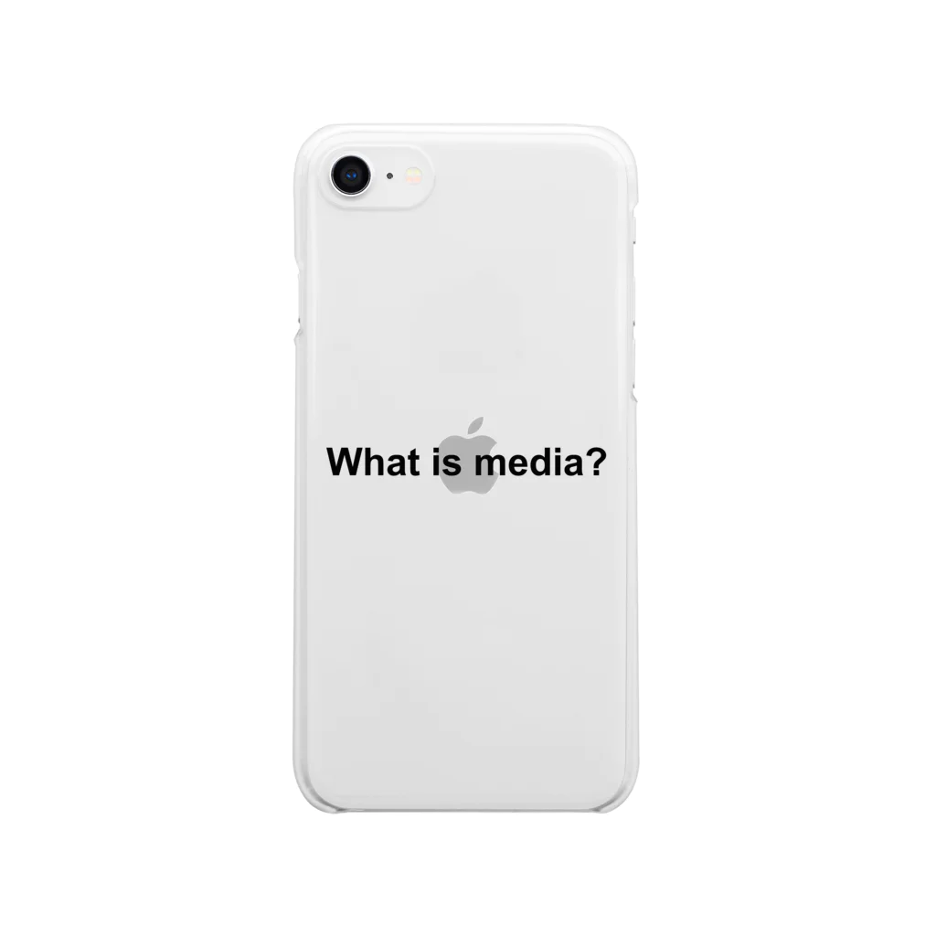 WIM's Shop(ウィムズショップ)のWhat is media? Clear Smartphone Case