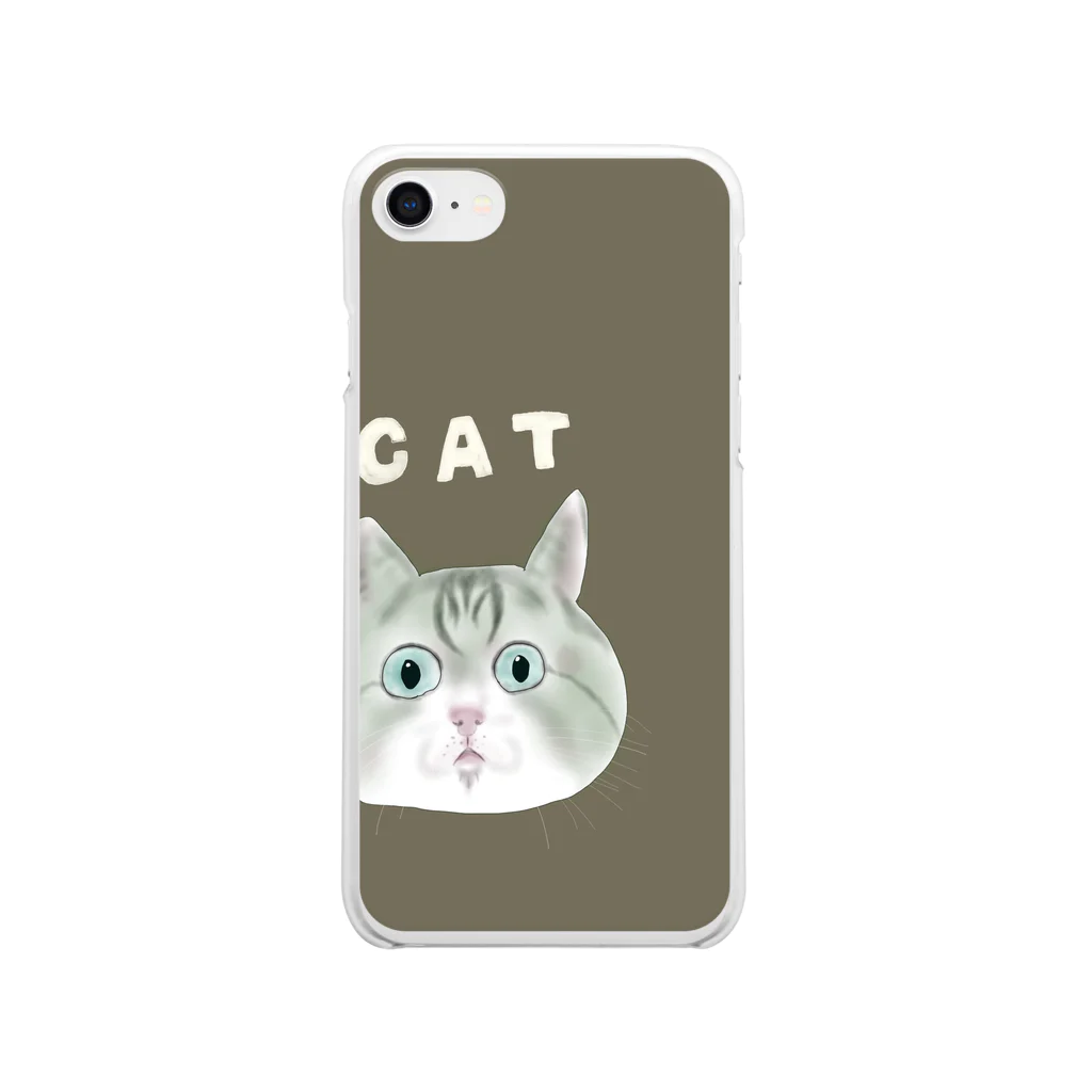 yuuslifeの平静猫ちゃん Clear Smartphone Case