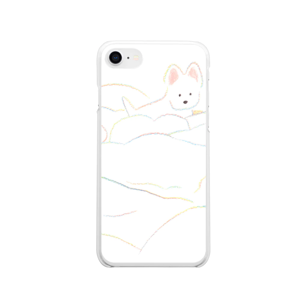 てらおかなつみのいぬの絵 Clear Smartphone Case