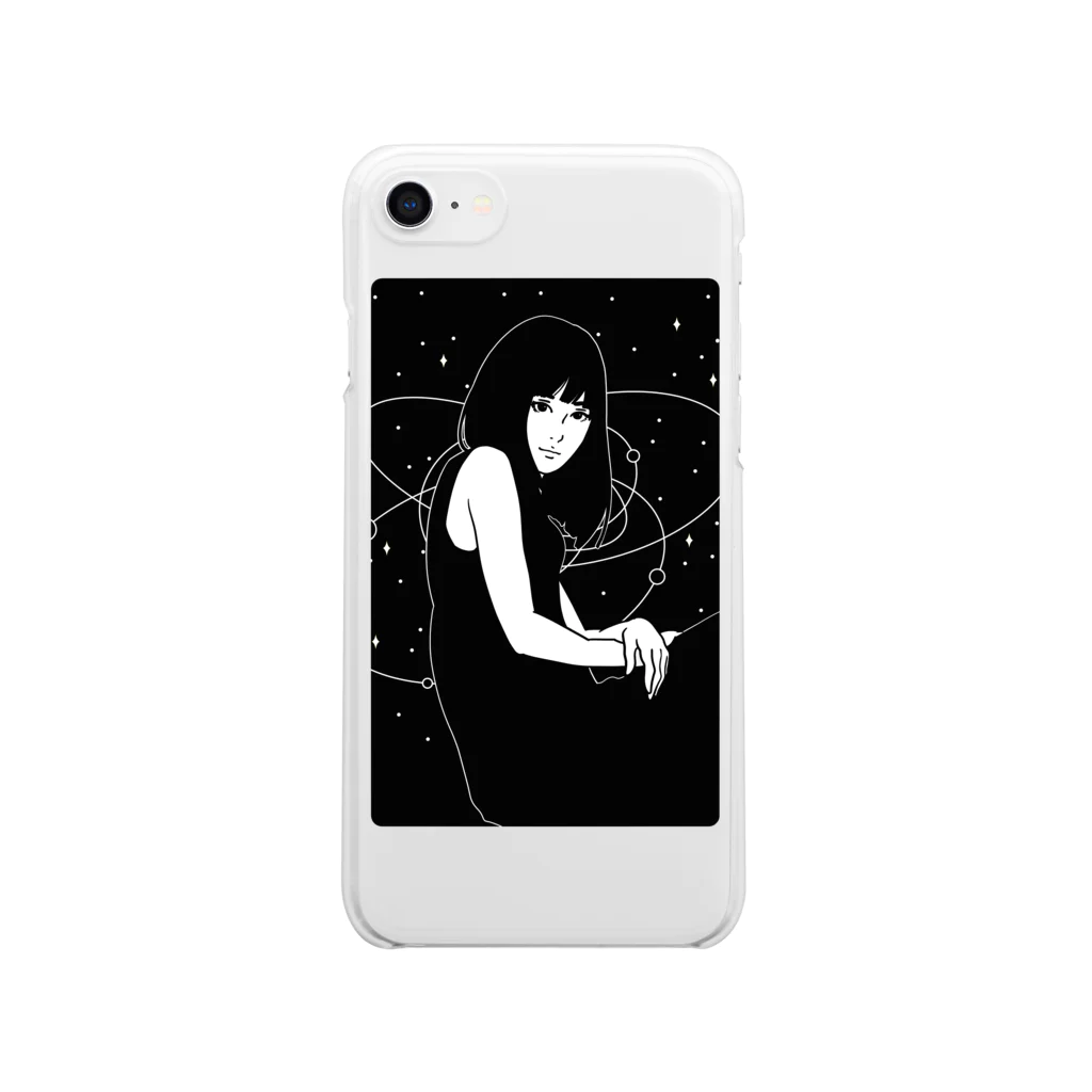 LLTFのどこかで見たタッチのイラスト Clear Smartphone Case