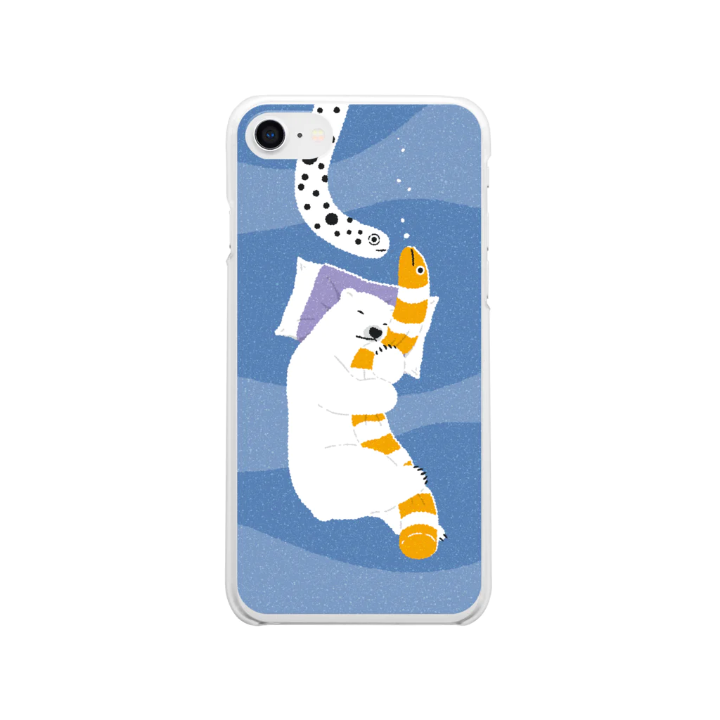 123izmの眠りシロクマ Clear Smartphone Case