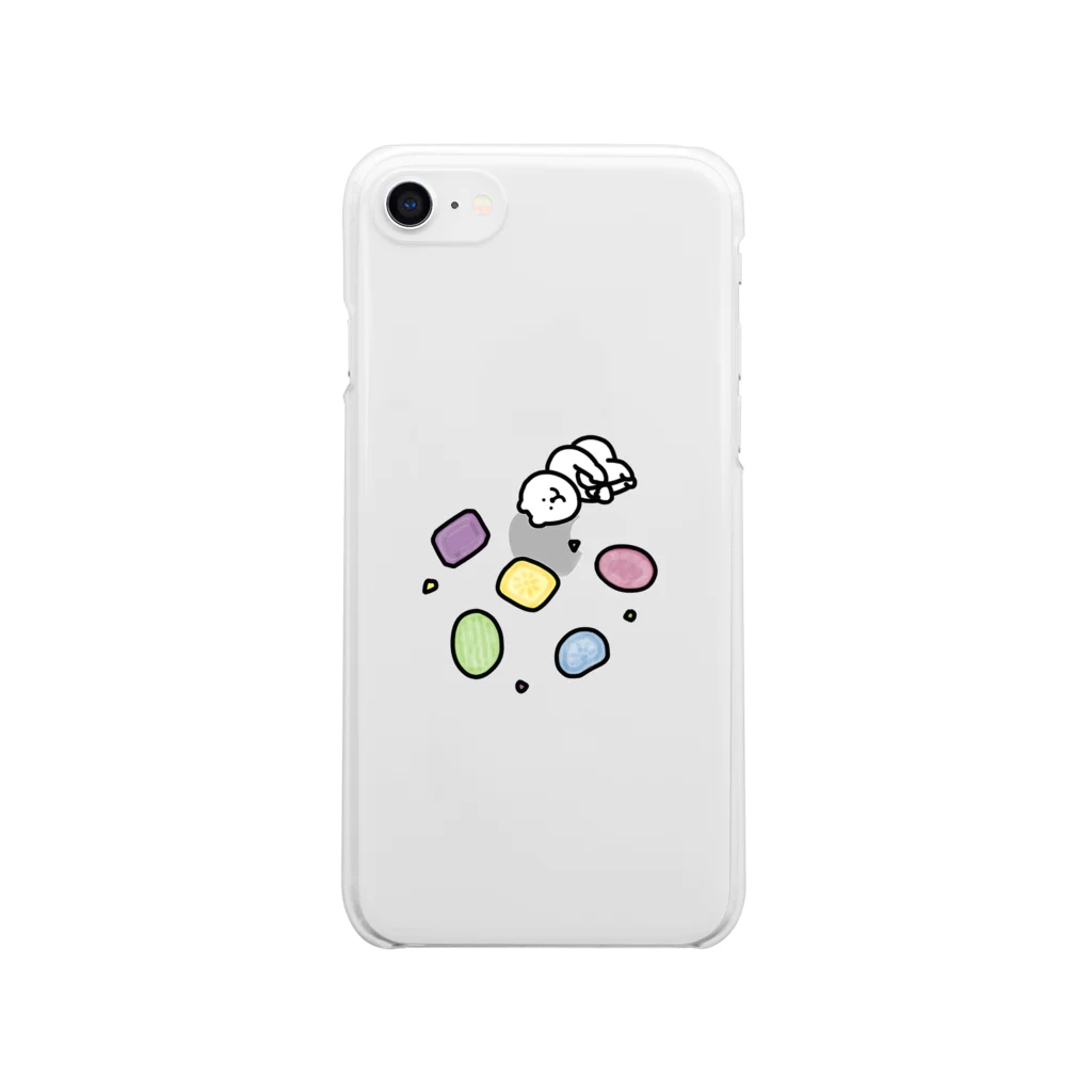 しろくまくんのお店のドロップス Clear Smartphone Case