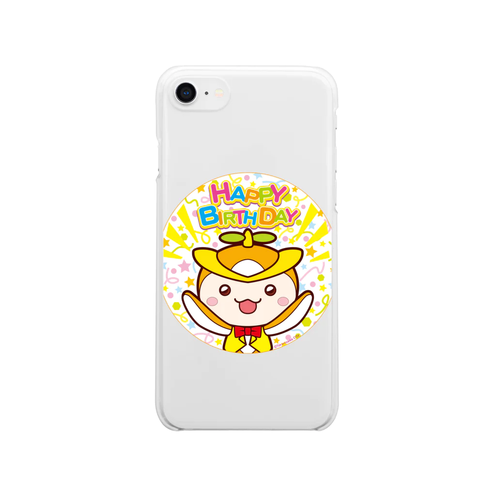 TokoTokoStudioのトコろん　(HAPPY BIRTHDAY) Clear Smartphone Case