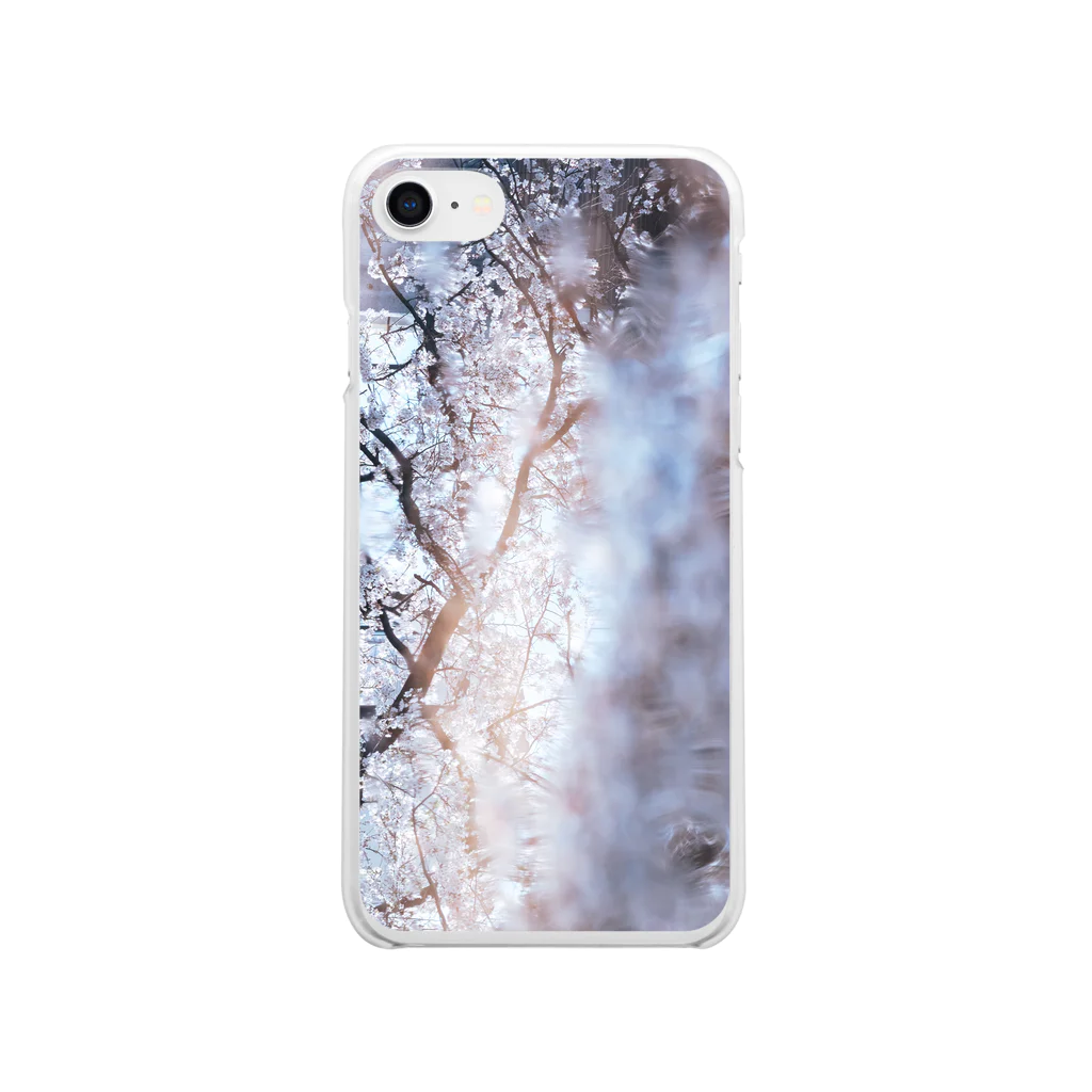 akgraphy.comの桜リフレクション Clear Smartphone Case