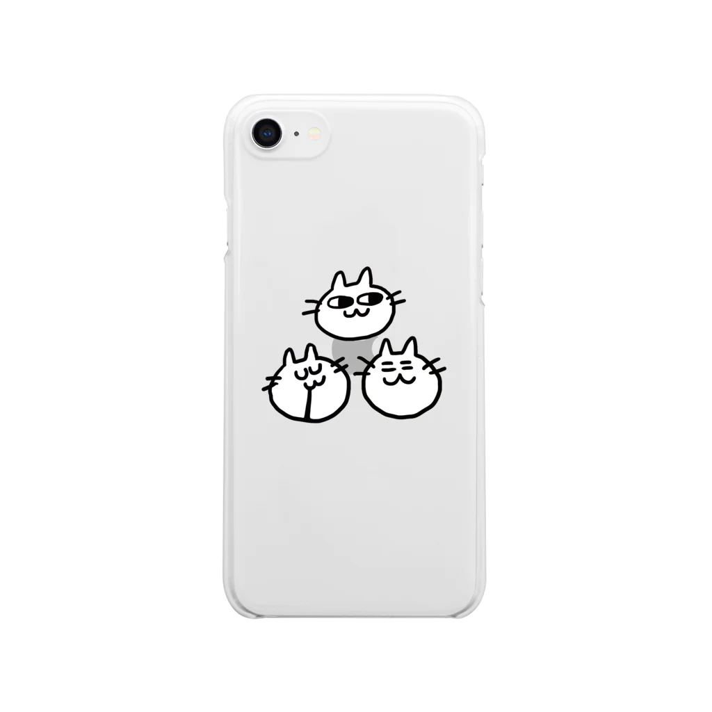 ちぴの猫人間三人衆 Clear Smartphone Case