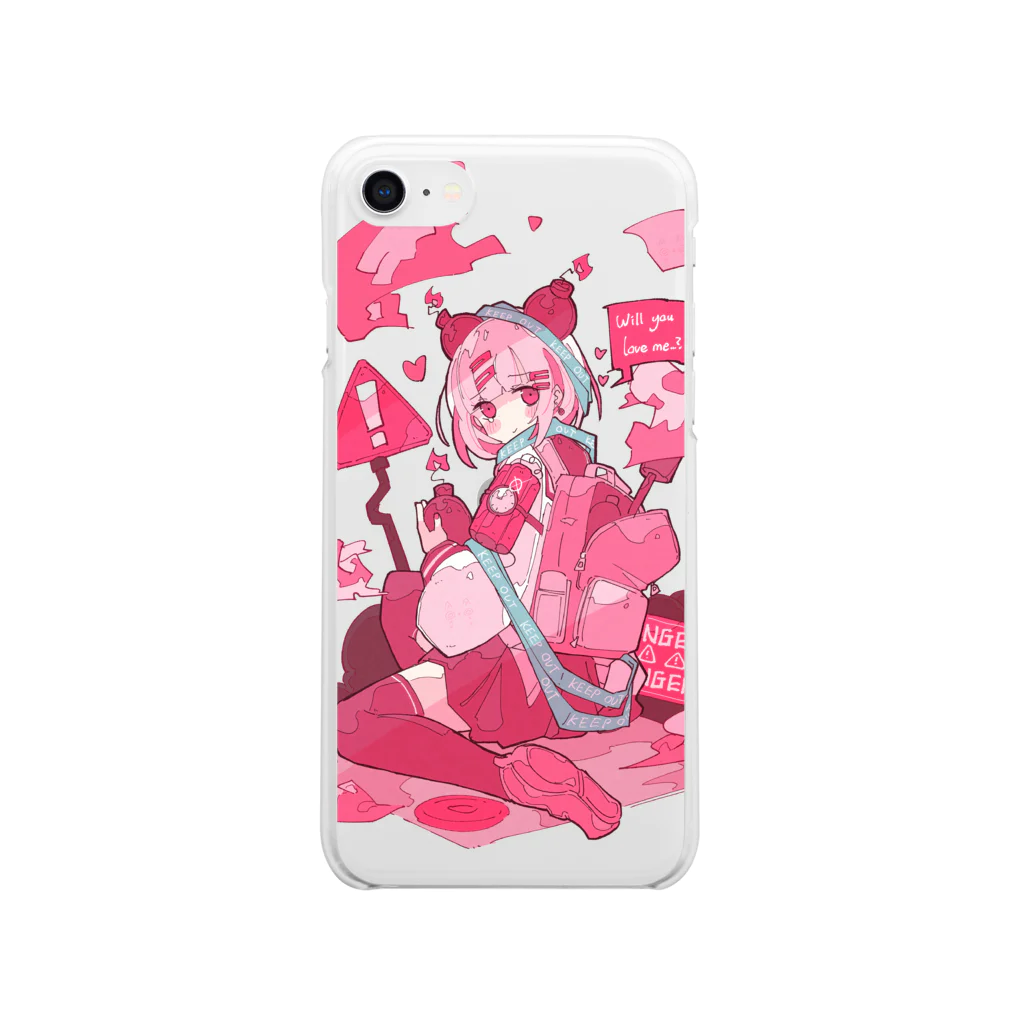 Haるの「地雷系女の子💣」 Clear Smartphone Case