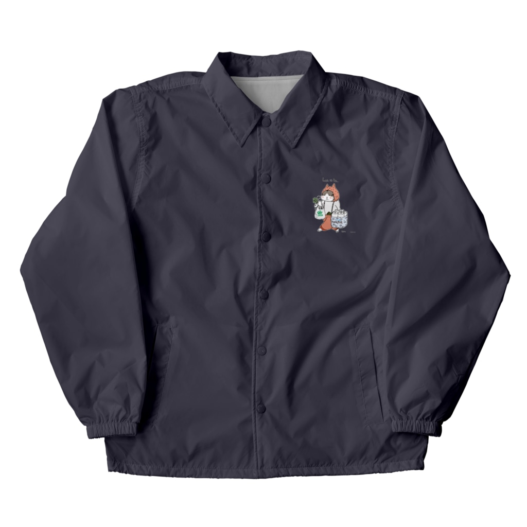 ほっかむねこ屋（アトリエほっかむ）のトイレねこ　黒 Coach Jacket