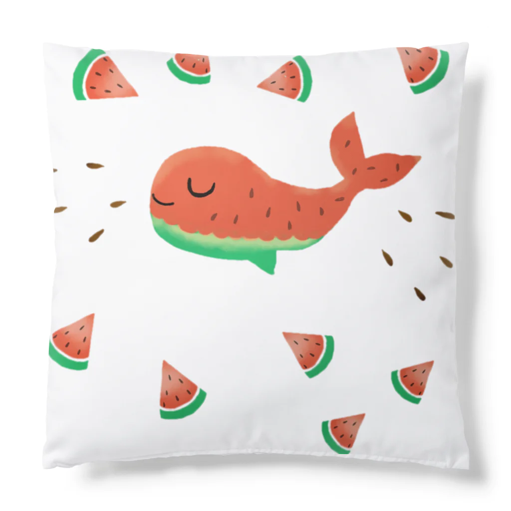 エコの海のスイカくじらのアイテム Cushion