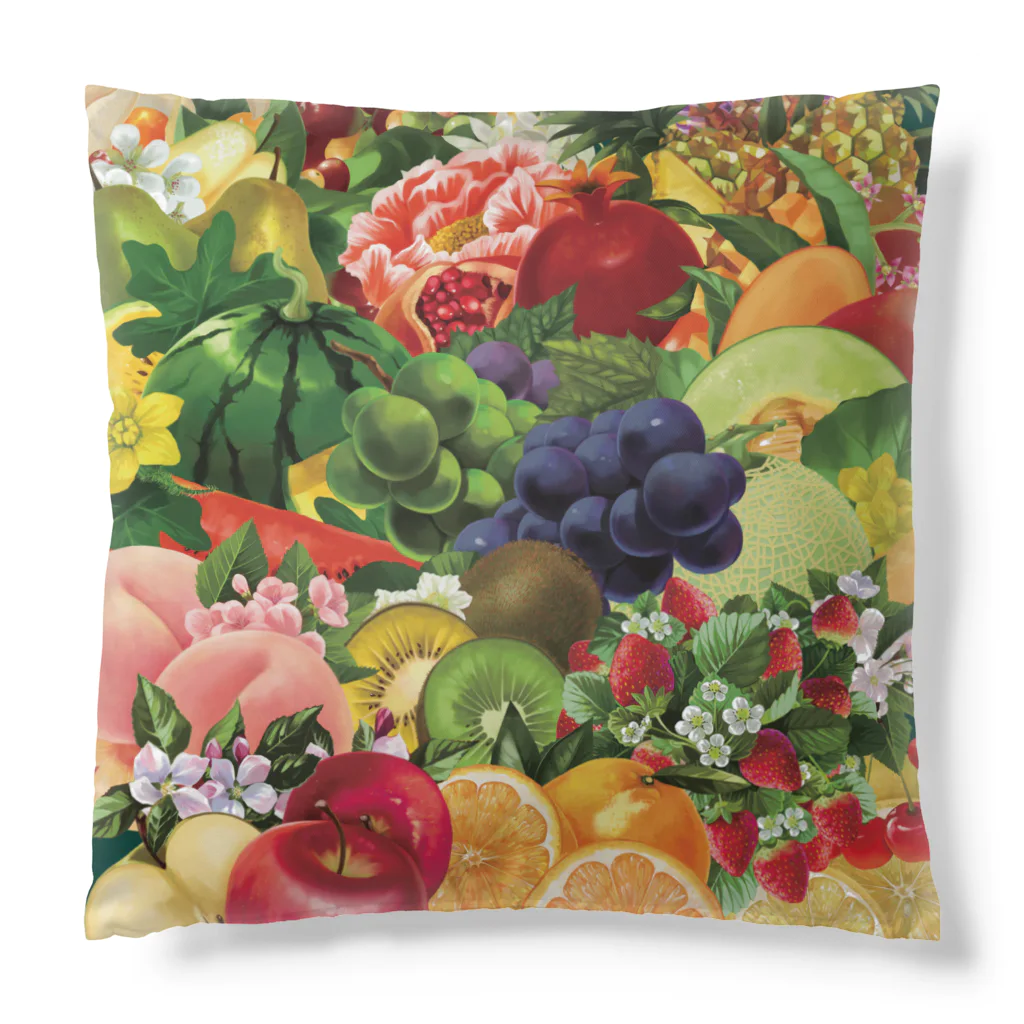 カワウソとフルーツの【forseasons】フルーツ盛り合わせ Cushion