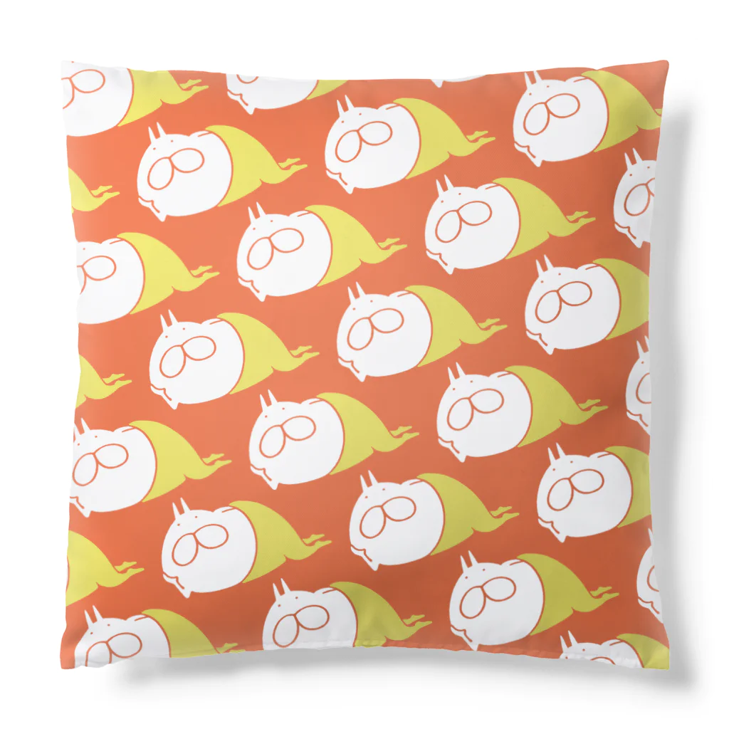 くらきち ONLINE SHOPのねこタイツとリラックス オレンジ Cushion