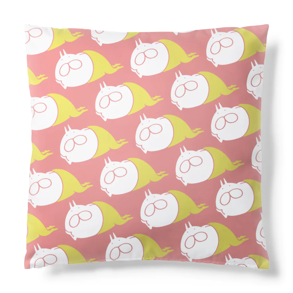 くらきち ONLINE SHOPのねこタイツとリラックス ピンク Cushion