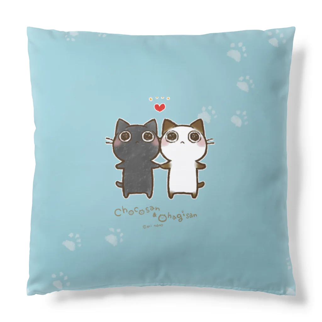 タカオエリのちょこさん&おはぎさんハートクッション Cushion