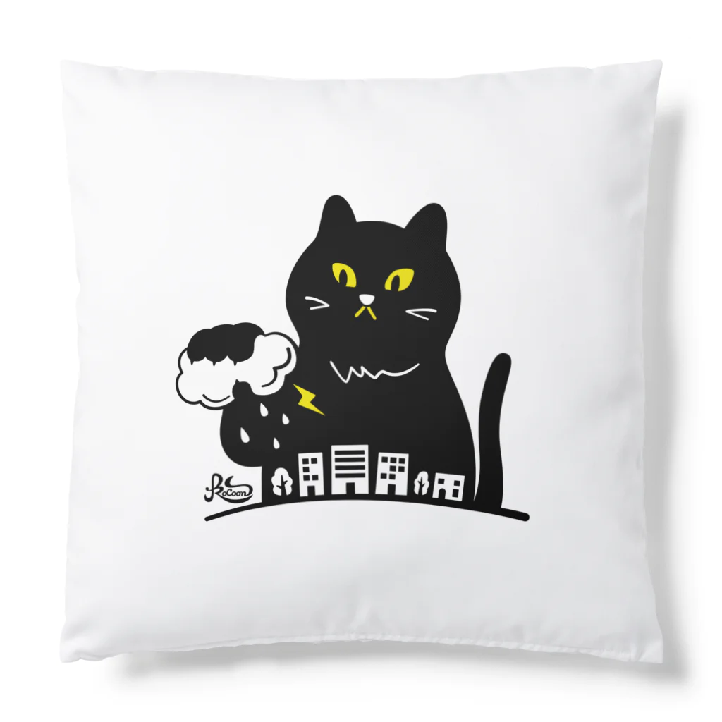 kocoon（コクーン）の嵐を招く黒猫 Cushion