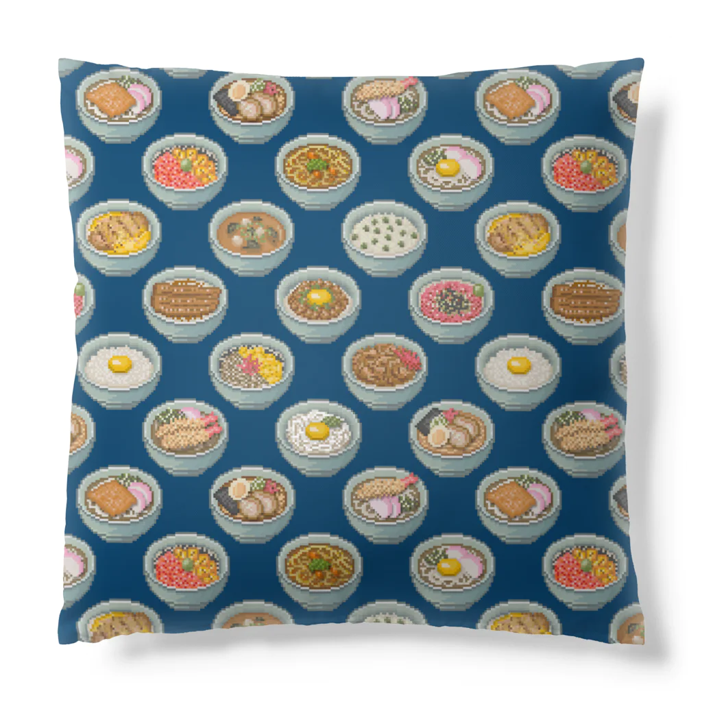 猫と釣り人のFOOD_2_2_CS (後:青) Cushion