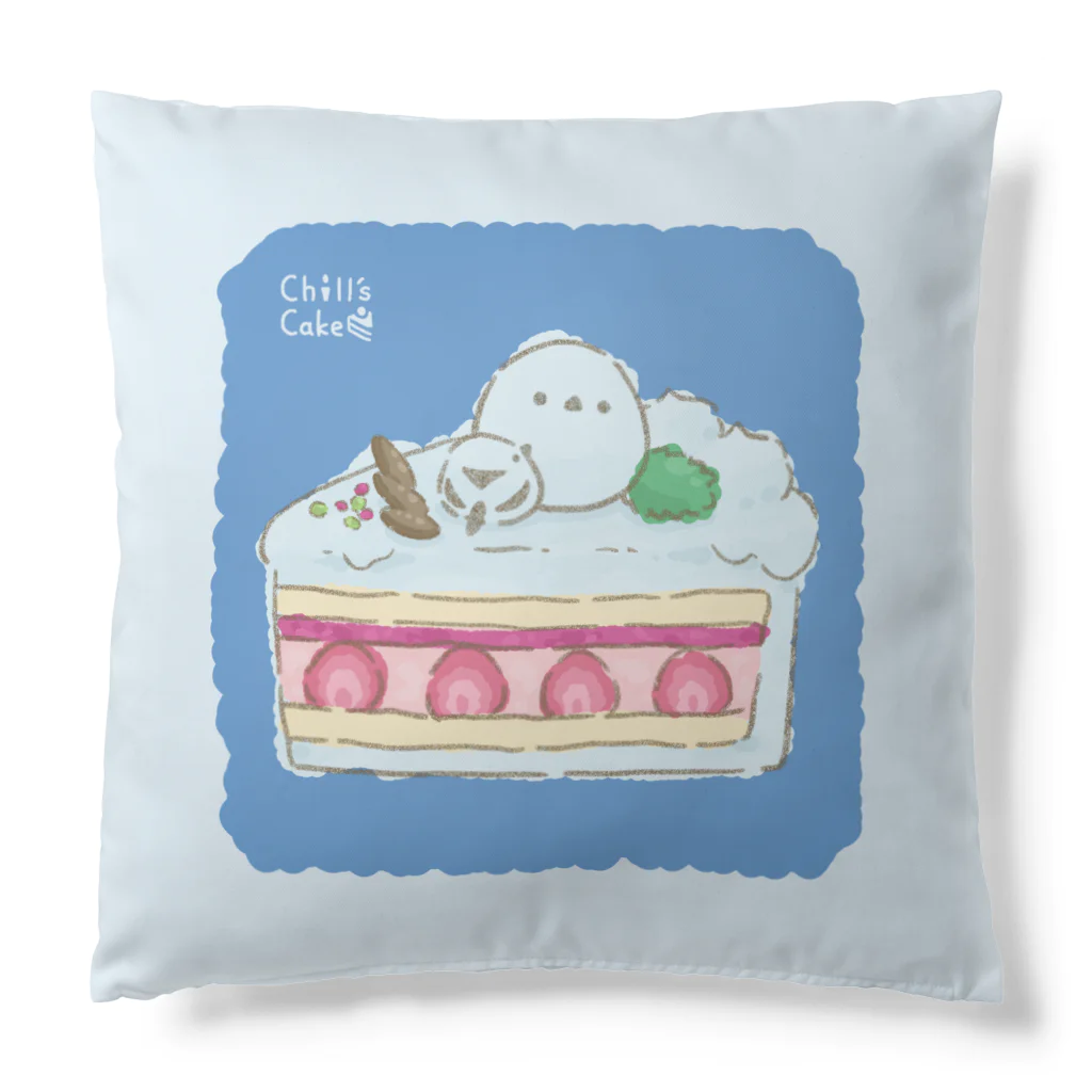 Chill`s Factoryのしろいケーキ シマエナガ Cushion