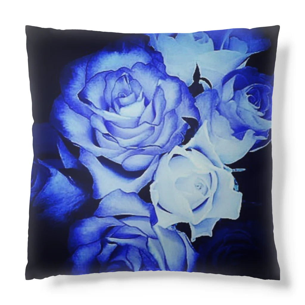 Anna’s galleryのBLUE Rose Cushion