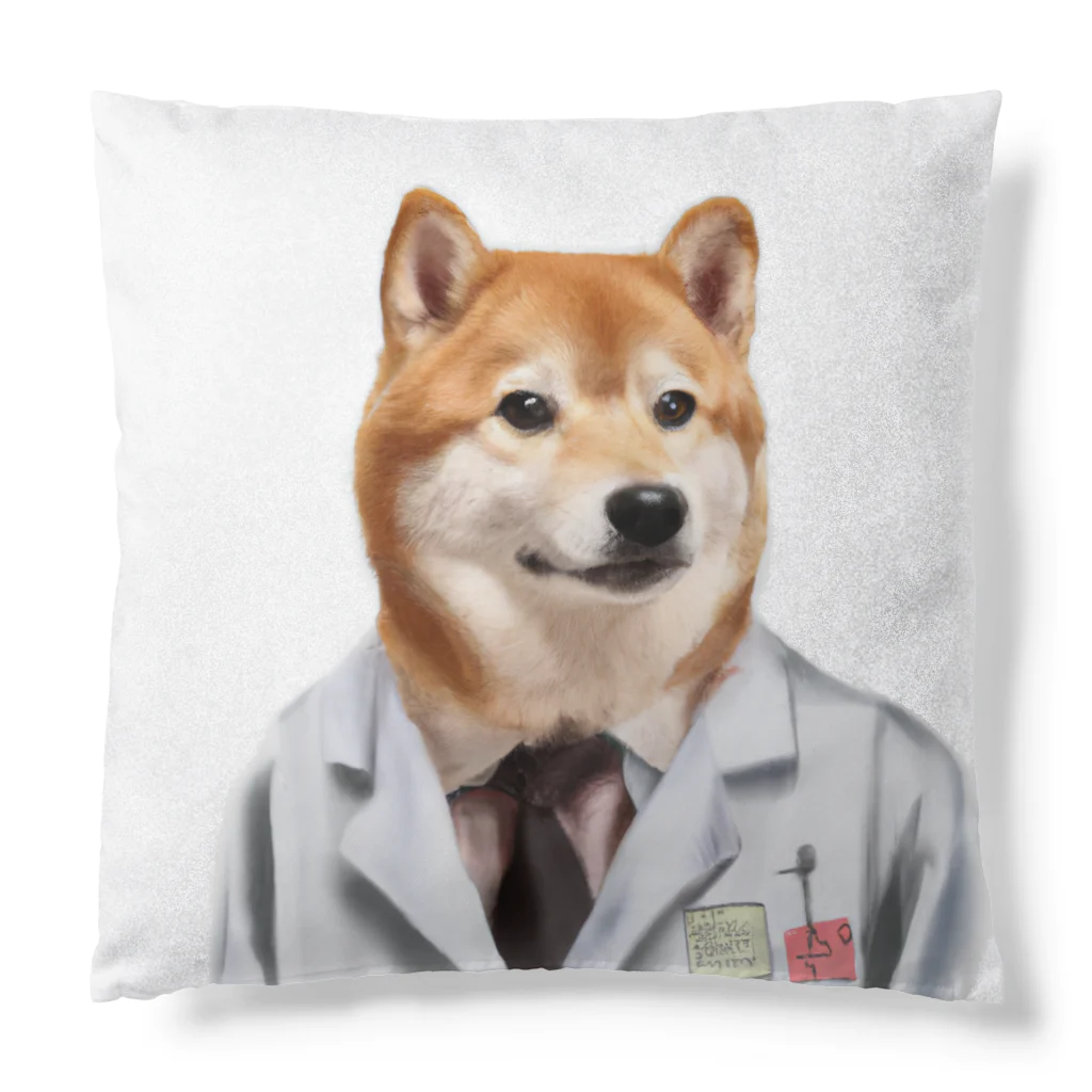 変なAIばっかのＴシャツ屋さんの柴犬先生 Cushion