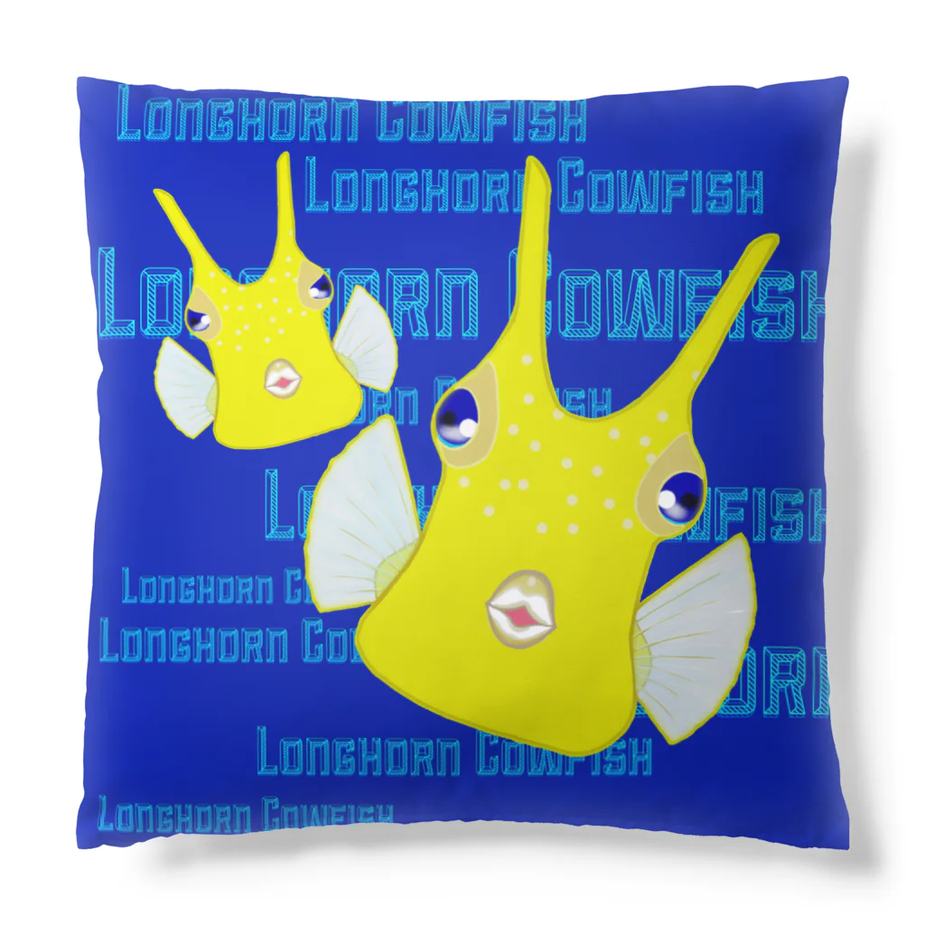 LalaHangeulのLonghorn Cowfish(コンゴウフグ) クッション