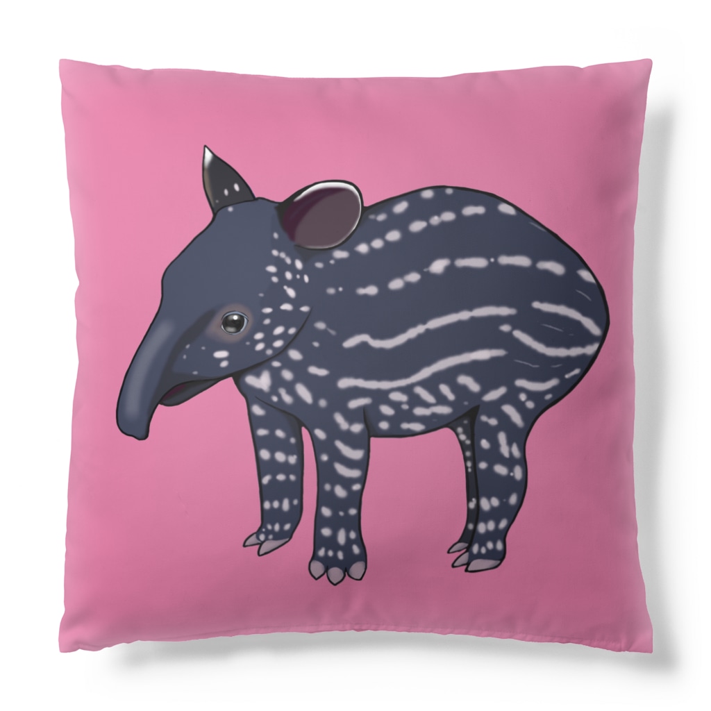 LalaHangeulのマレーバク親子　文字無しバージョン Cushion