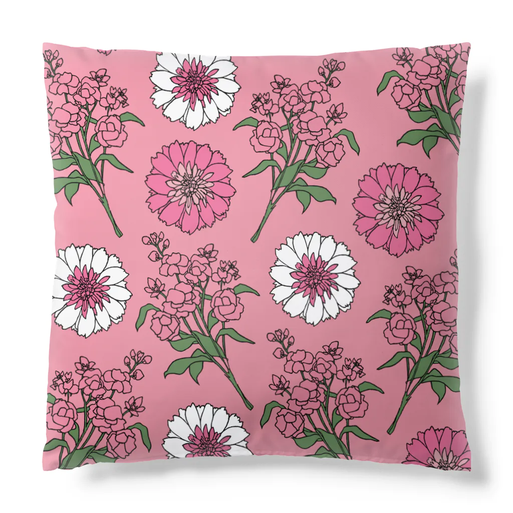 lg_hの花柄（ビビッドピンク） Cushion