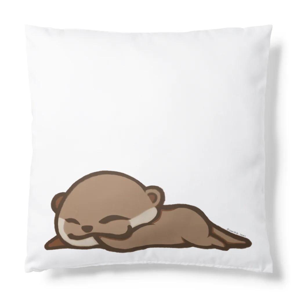 綾錦工房 りこりすのほされカワウソ Cushion