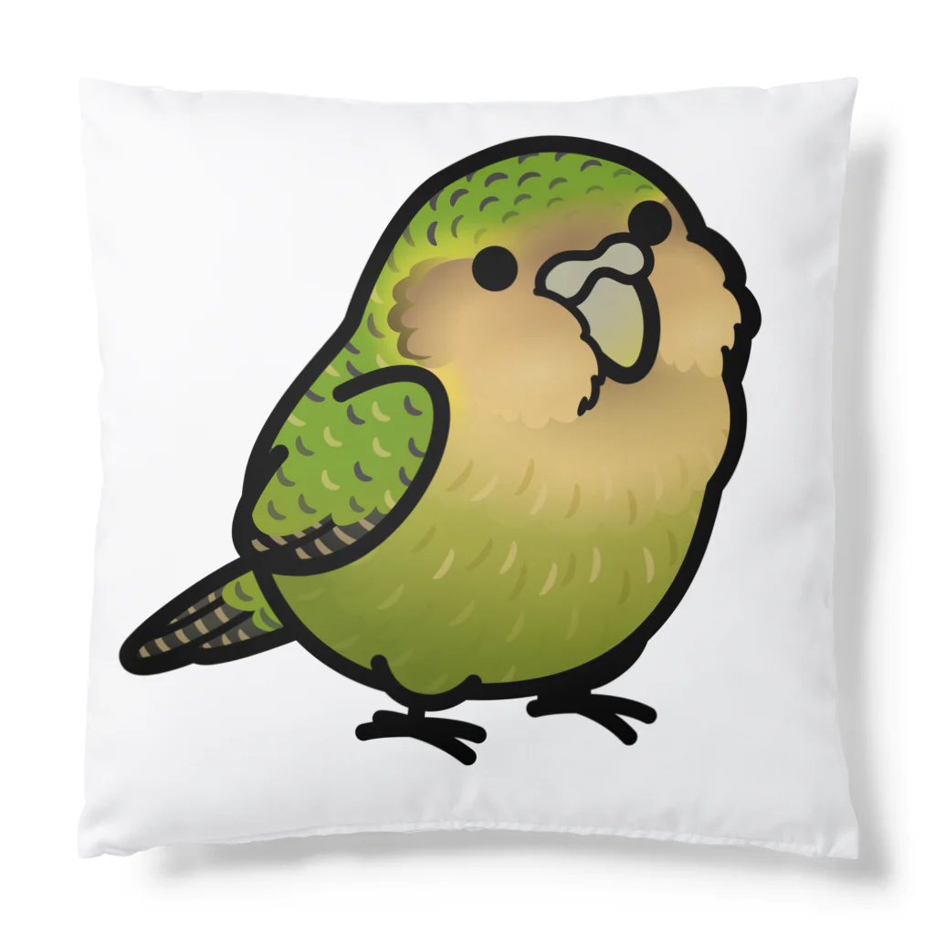 Cody the Lovebirdの(両面） 鳥さん達のキャンプ　カカポ、スズメ、オカメインコ、オキナインコ　Chubby Bird Cushion