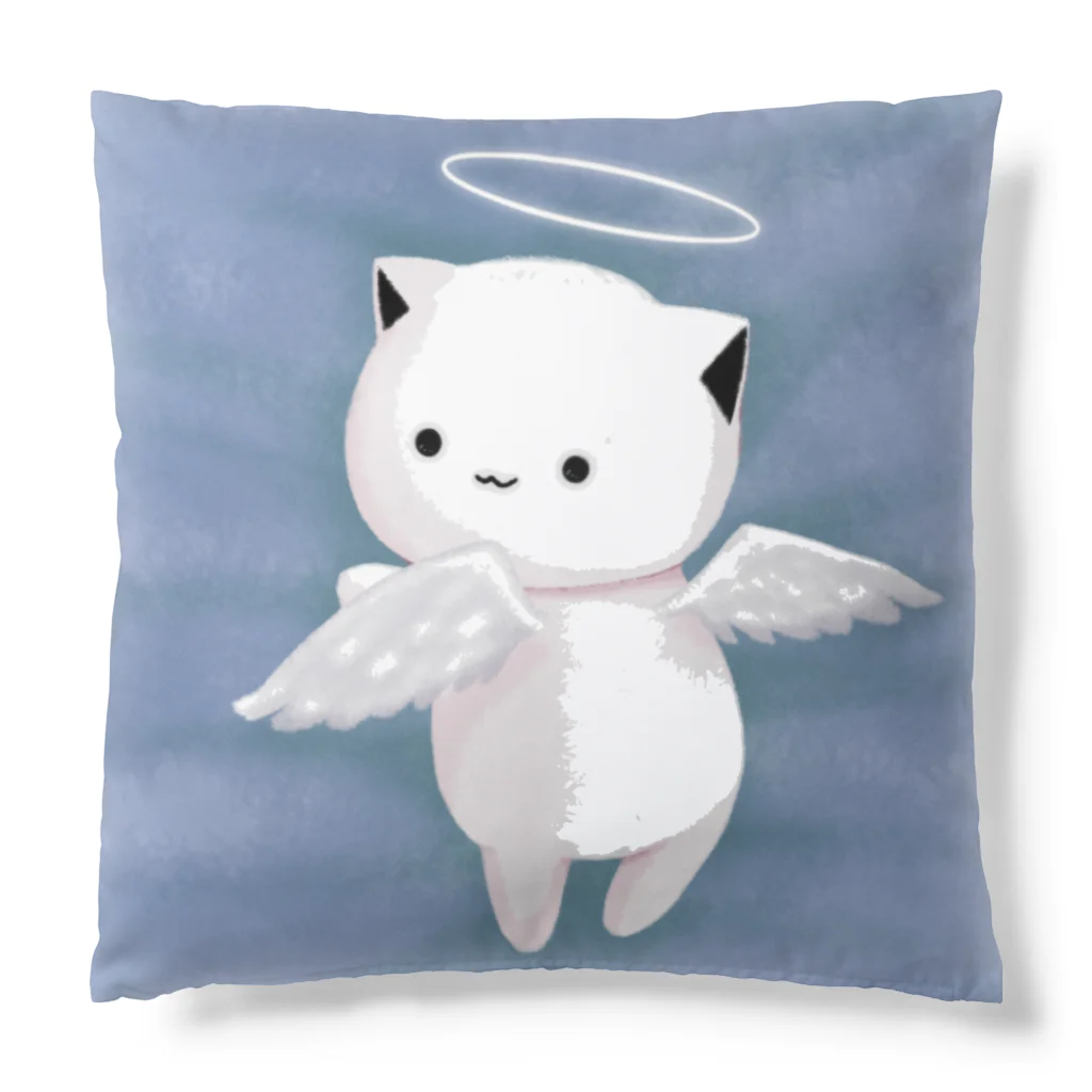 MochiMochi SHOPの白猫天使こむぎちゃん Cushion