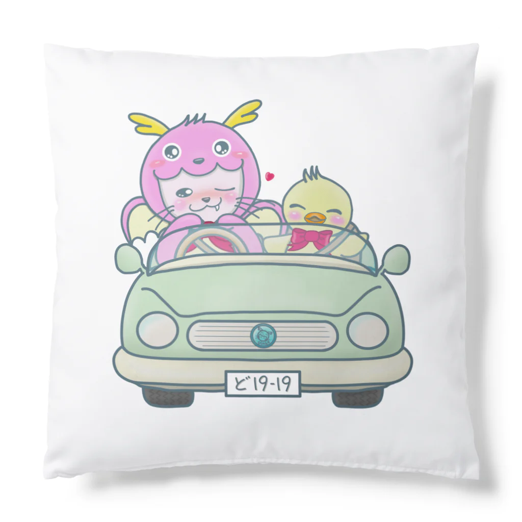 dragonpinkのどらごんにゃシリーズ Cushion