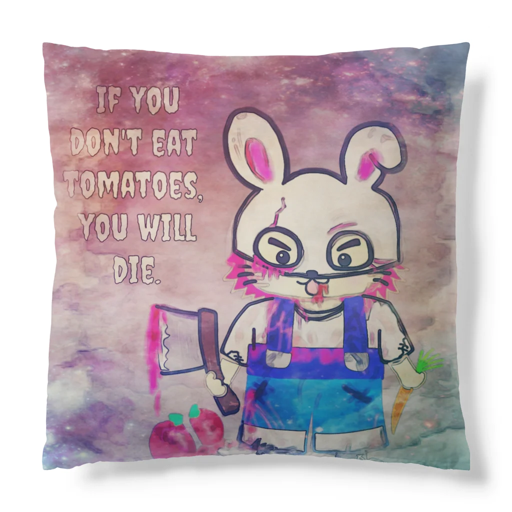 ぱるshopのホラーがおたん長細デザイン Cushion