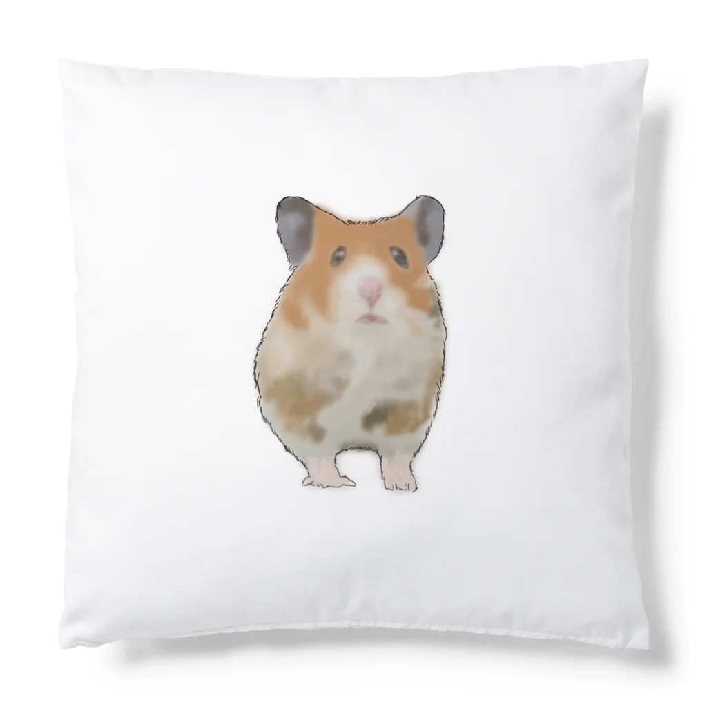 あるぱかとキンチャクダイのhamuketu Cushion