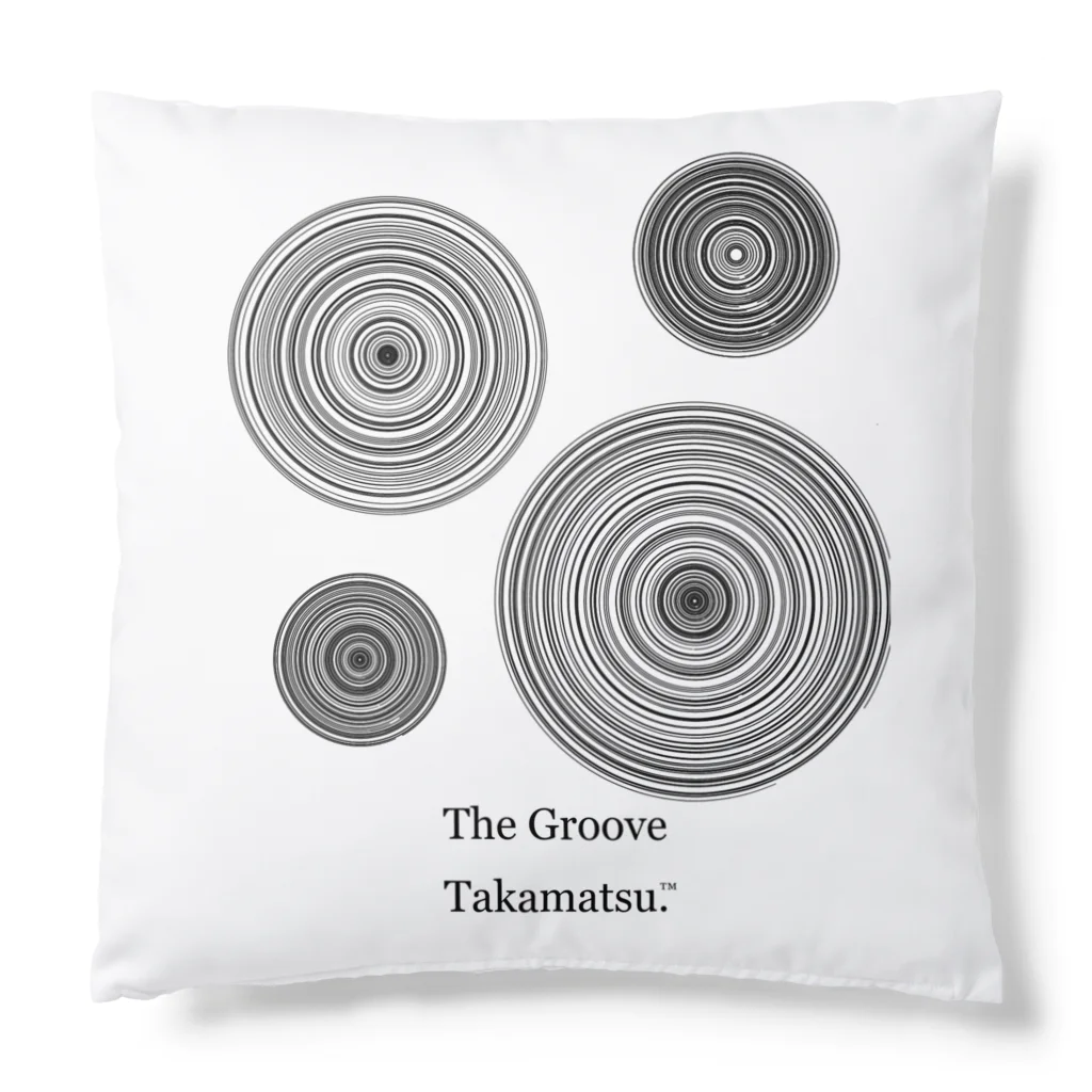 the groove takamatsu.のgroove. Blue クッション