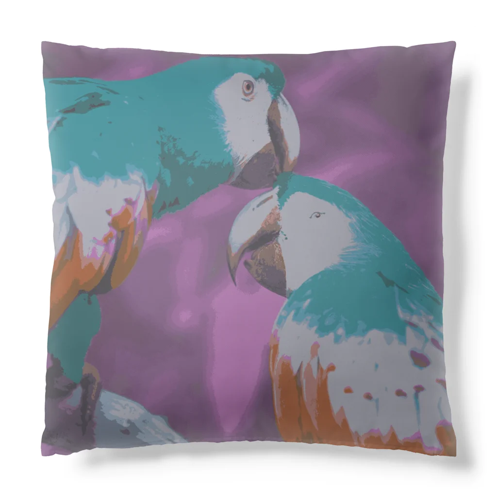 poppy22のおでこかじり鳥 Cushion