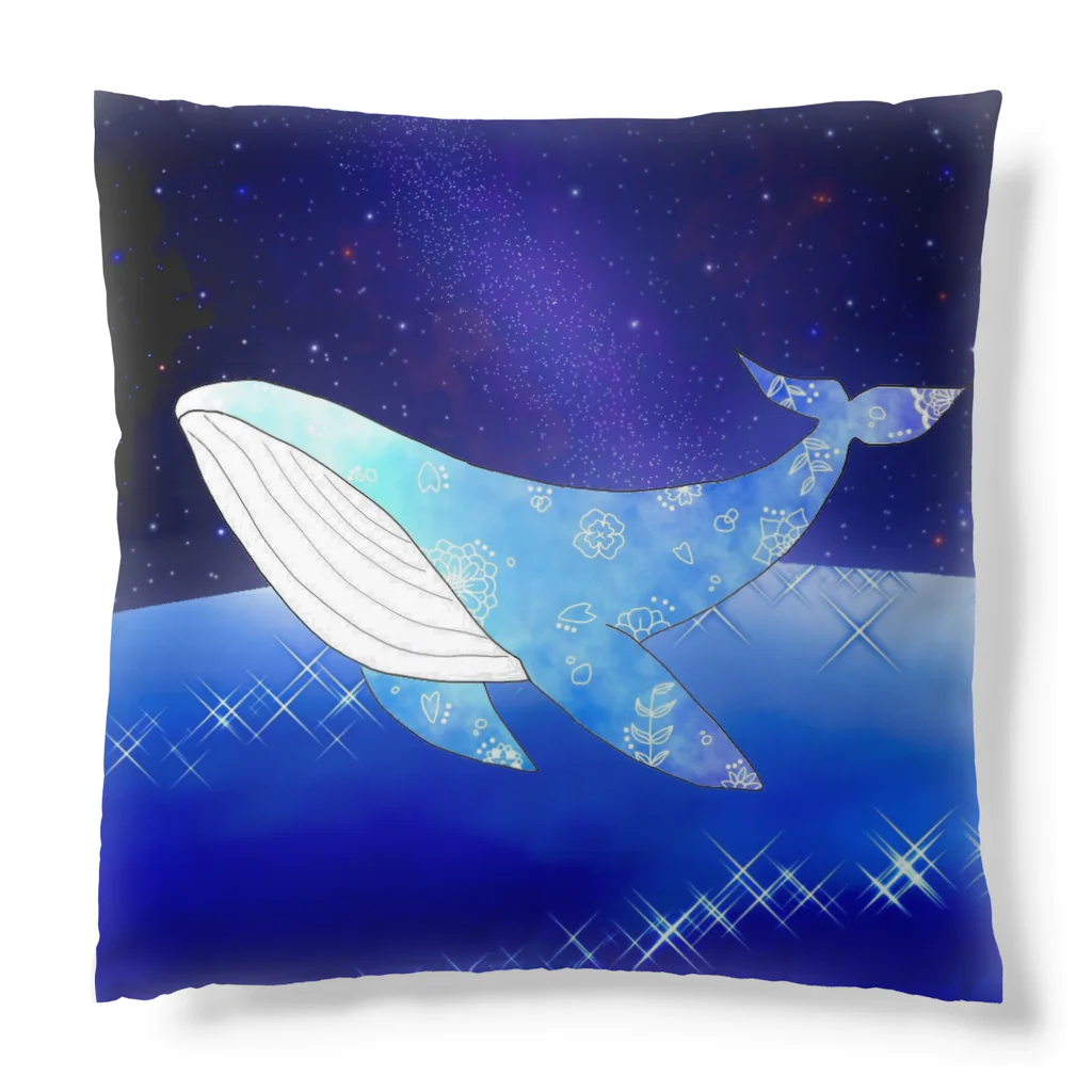 palan🦋‪の宇宙クジラ Cushion