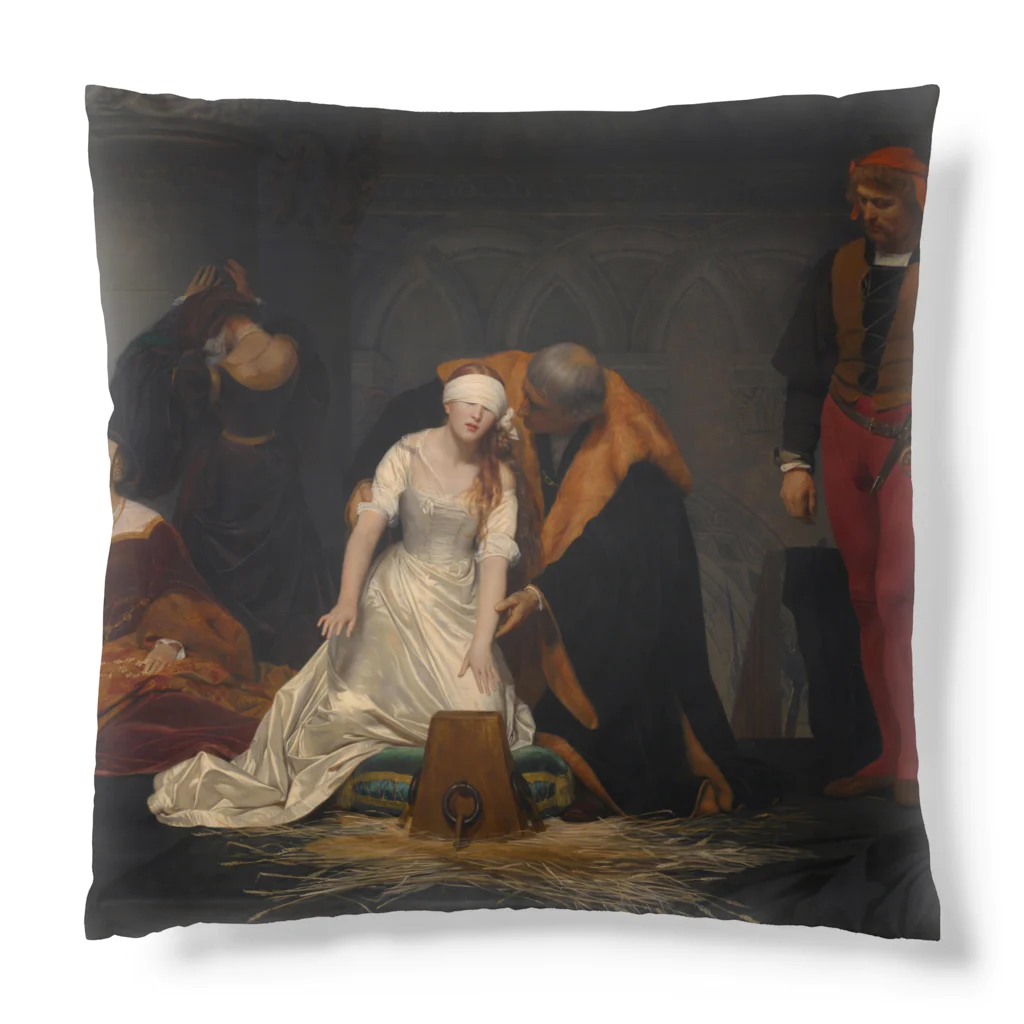 世界美術商店のレディ・ジェーン・グレイの処刑 / The Execution of Lady Jane Grey クッション